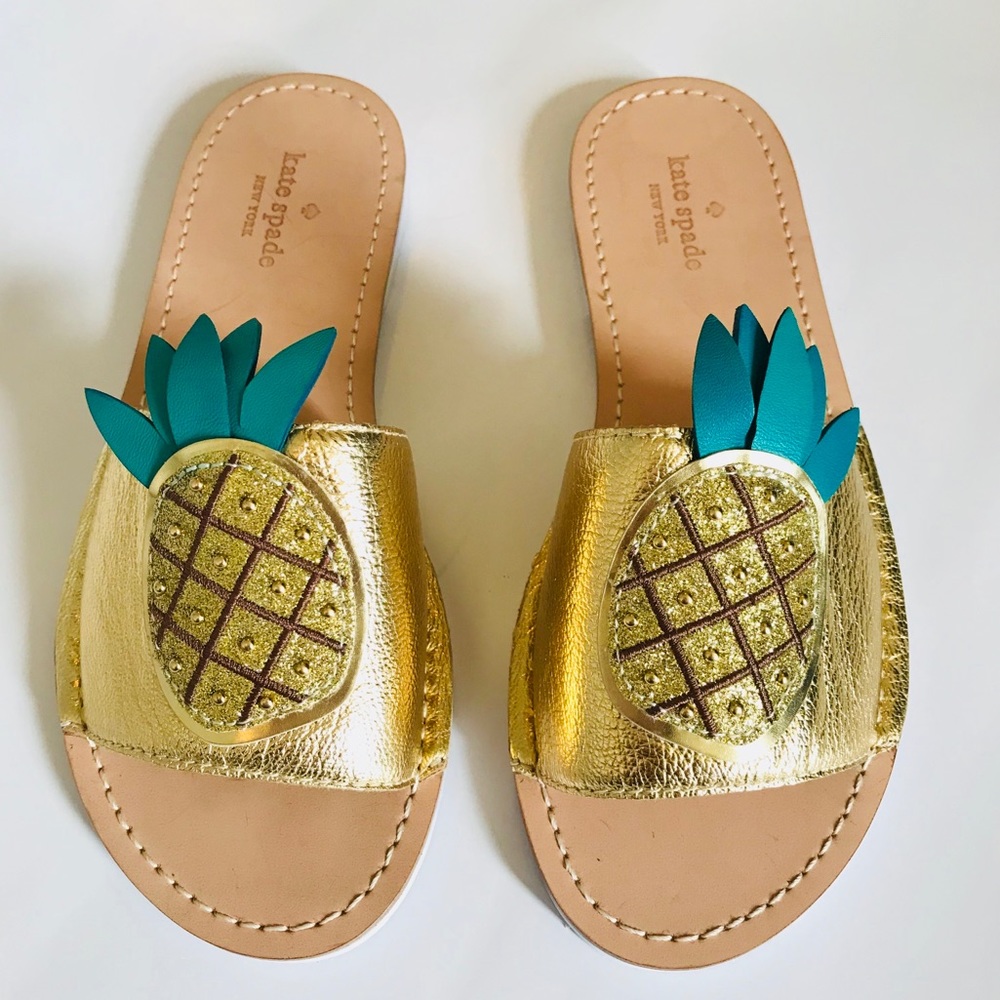  Kate Spade Pineapple Sandals - Slip on - Picture 2 of 5